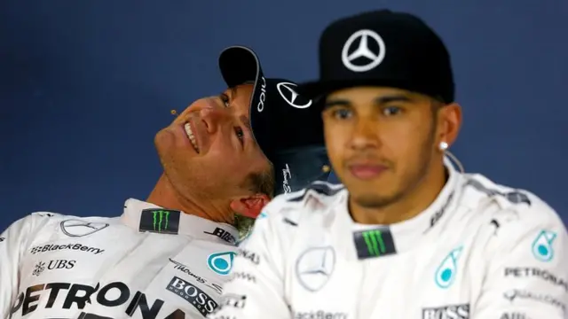 Nico Rosberg and Lewis Hamilton