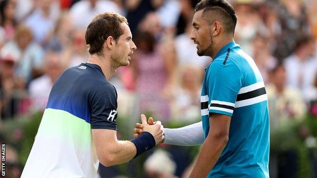 Nick Kyrgios had high praise for Andy Murray