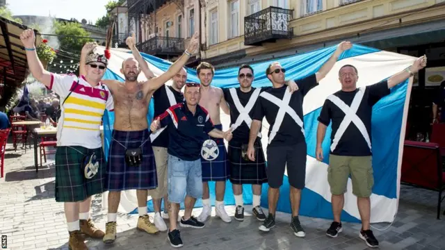 Scotland fans in Georgia