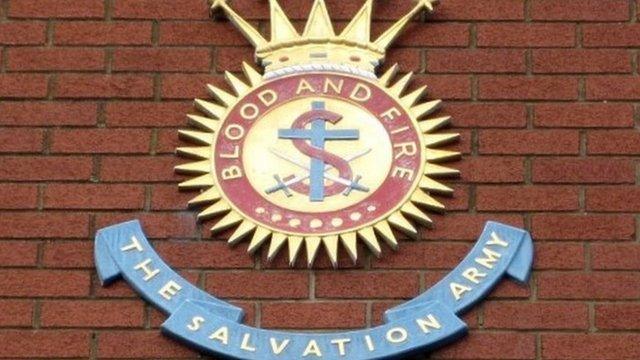Salvation Army badge and motto