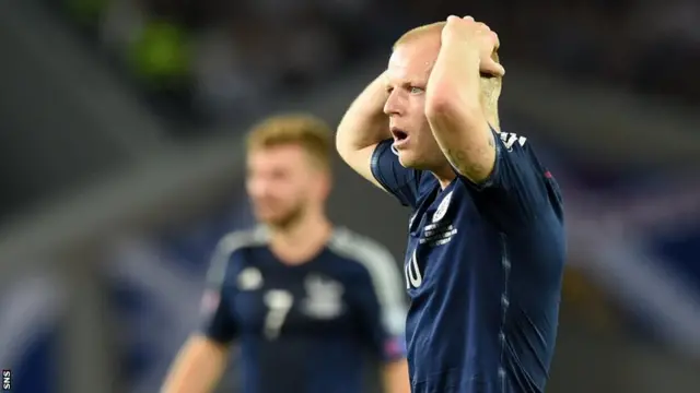 Steven Naismith cannot believe a decision in the defeat by Georgia