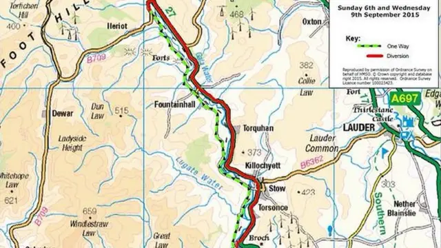 Diversion map