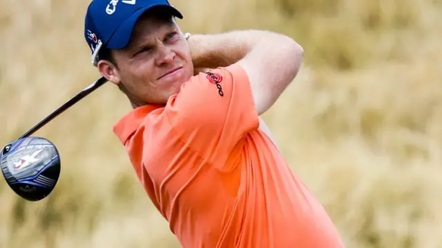 Danny Willett hits a drive