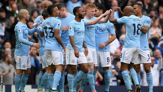 Manchester City celebrate