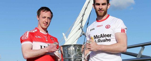 Derry's Neil Forrester and Tyrone's Ronan McNamee will be battling it out for the Anglo Celt Cup