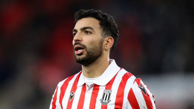 Stoke City forward Mehdi Leris.