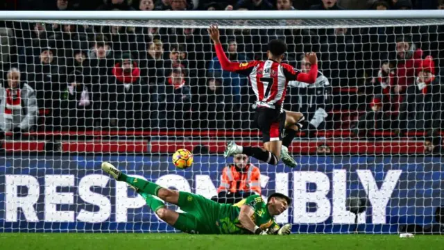 Kevin Schade scores for Brentford 