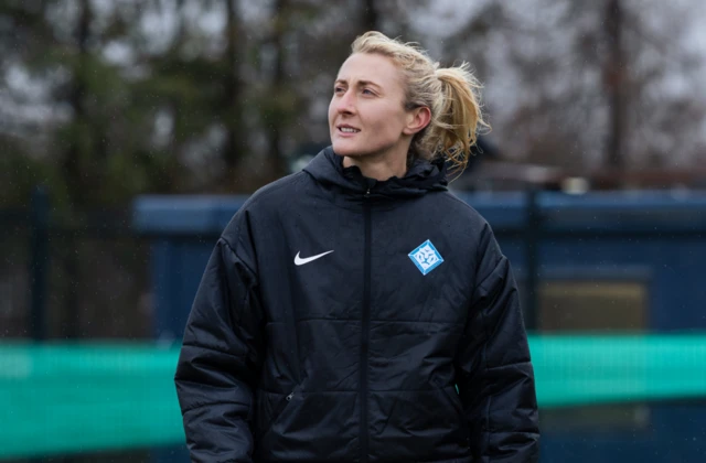 Becky Langley with London City Lionesses
