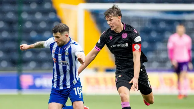 Kilmarnock's Matty Kennedy and St Mirren's Mark O'Hara