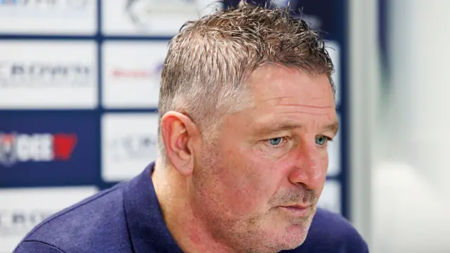 Dundee manager Tony Docherty during a Dundee press conference at the Gardyne Training Centre