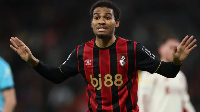 Amine Adli in action for Bournemouth