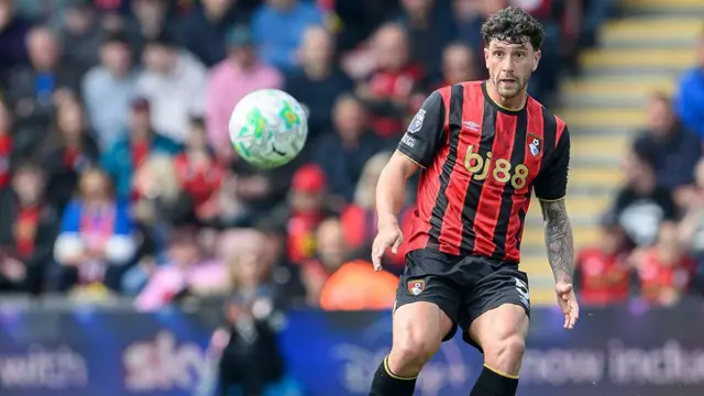 Marcos Senesi during the Premier League match between Bournemouth and Crystal Palace at Vitality Stadium