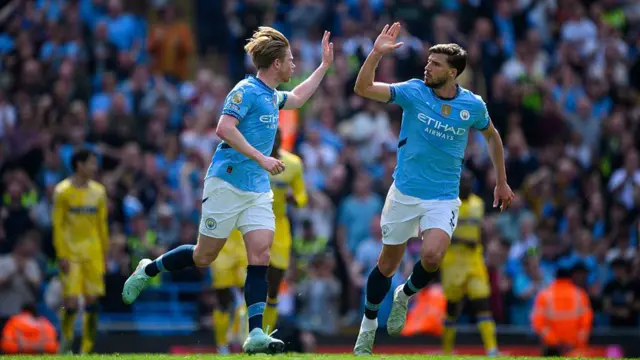 Kevin de Bruyne and Ruben Dias