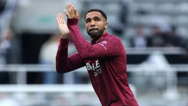 Callum Wilson of West Ham applauds the fans