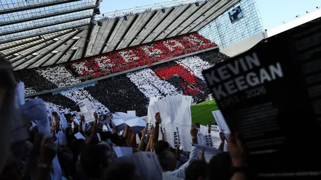 A mosaic tribute to Kevin Keegan at St James' Park