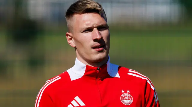 Ante Palaversa in Aberdeen training