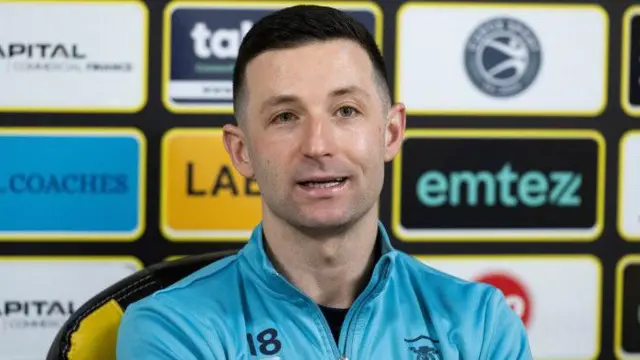 Jason Holt in his pre-match press conference