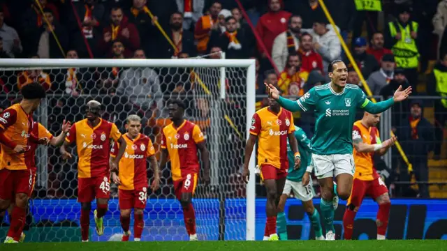 Virgil Van Dijk of Liverpool FC expresses disappointment