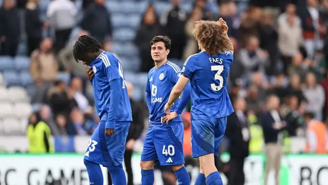 Leicester City players