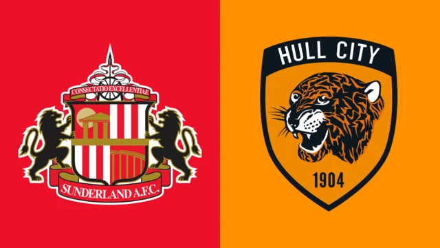 Side-by-side of Sunderland and Hull badges