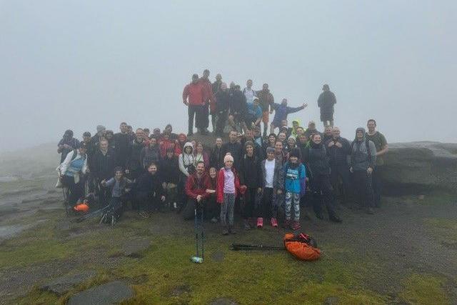 The group at Kinder Scout