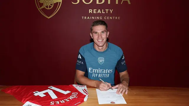 Viktor Gyokeres signing Arsenal contract
