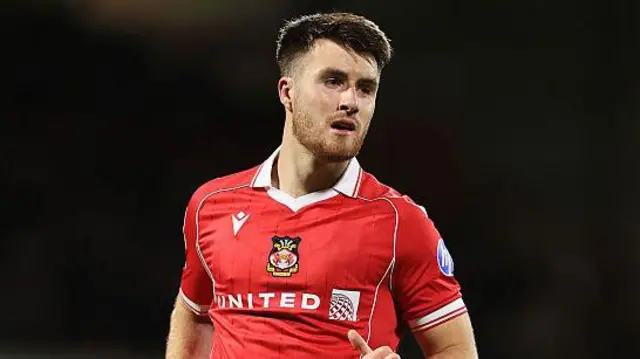 George Thomason in action for Wrexham