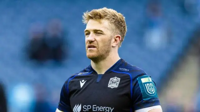 Kyle Steyn in action for Glasgow
