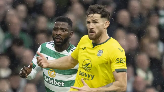 Celtic's Kelechi Ihenacho and Hibernian’s Jack Iredale