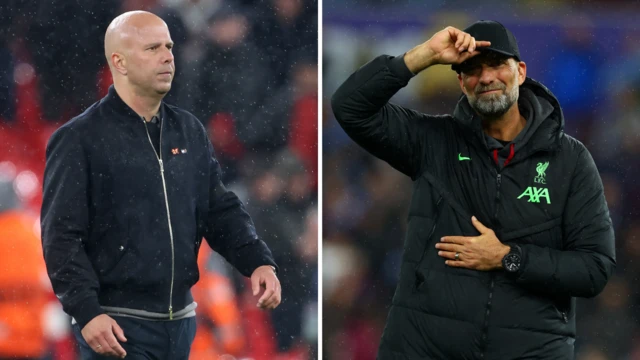 Arne Slot and Jurgen Klopp