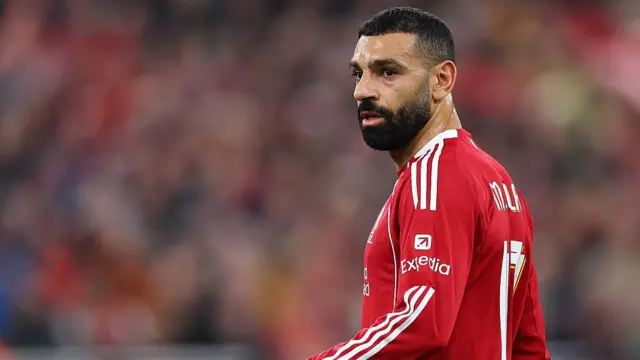 Mohamed Salah in action