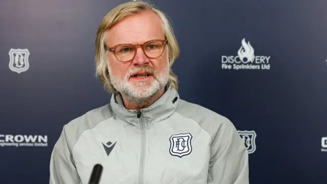 Dundee head coach Steven Pressley