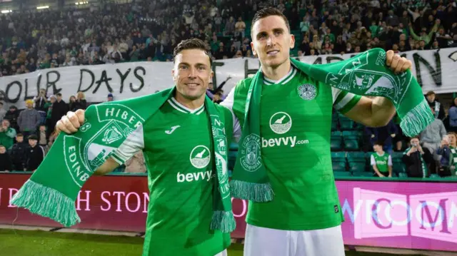 Lewis Stevenson and Paul Hanlon