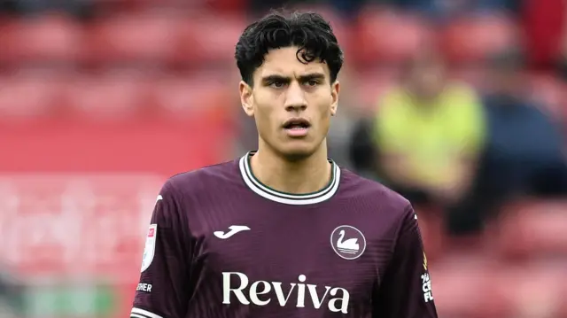 Marko Stamenic in action for Swansea