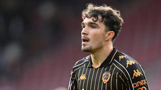 Kyle Joseph during Hull City's clash with Southampton