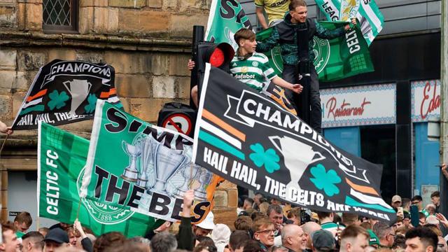 Eight more arrests after Celtic title party disorder