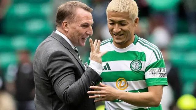 Brendan Rodgers and Daizen Maeda