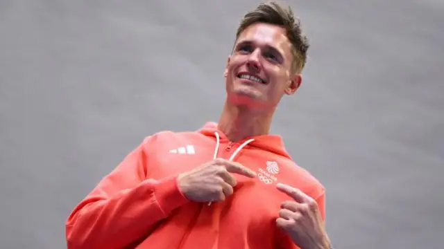 Welsh sailor Chris Grube poses in Team GB kit