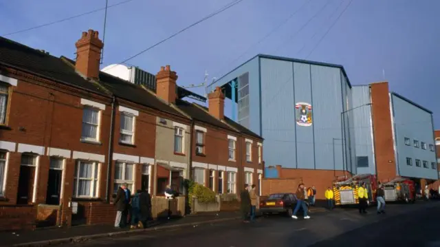 General view of Highfield Road outside stadium