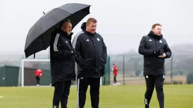 Neil Warnock, Ronnie Jepson and Peter Leven