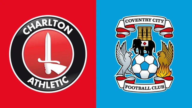 Charlton Athletic and Coventry City club badges
