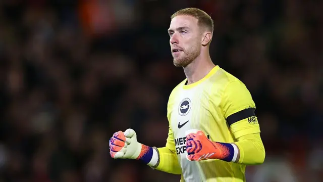 Jason Steele playing for Brighton