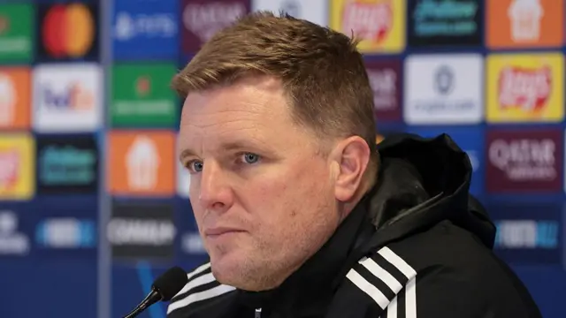 Newcastle United head coach Eddie Howe