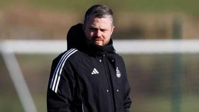 Jimmy Thelin in Aberdeen training
