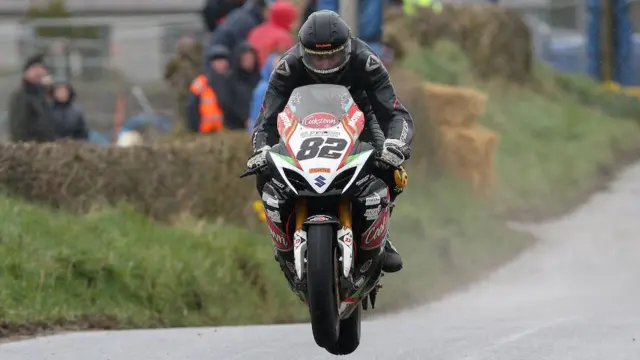 Derek Sheils in action at the Mid Antrim 150