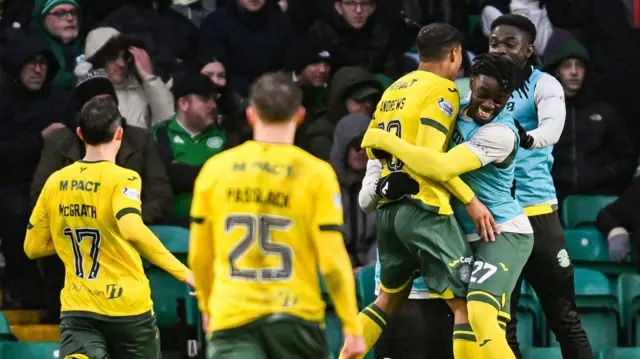 Hibs won 2-1 at Parkhead in February