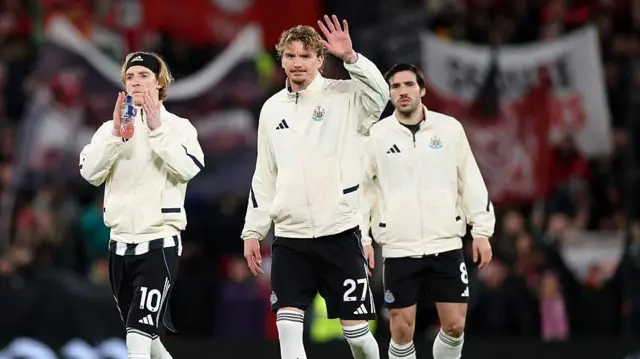 Anthony Gordon, Nick Woltemade and Sandro Tonali
