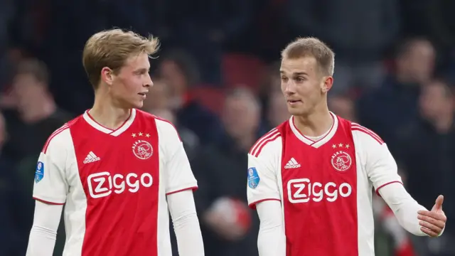 Frenkie de Jong and Vaclav Cerny