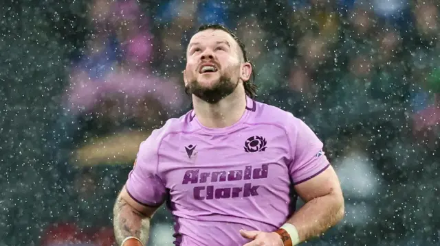Ewan Ashman looks to the skies