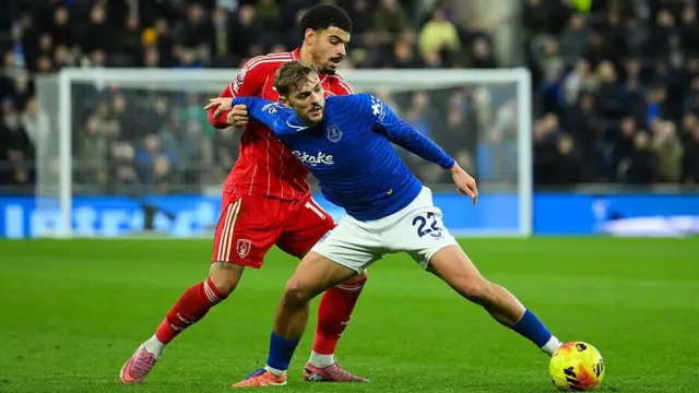 Morgan Gibbs-White battles with Kiernan Dewsbury-Hall 